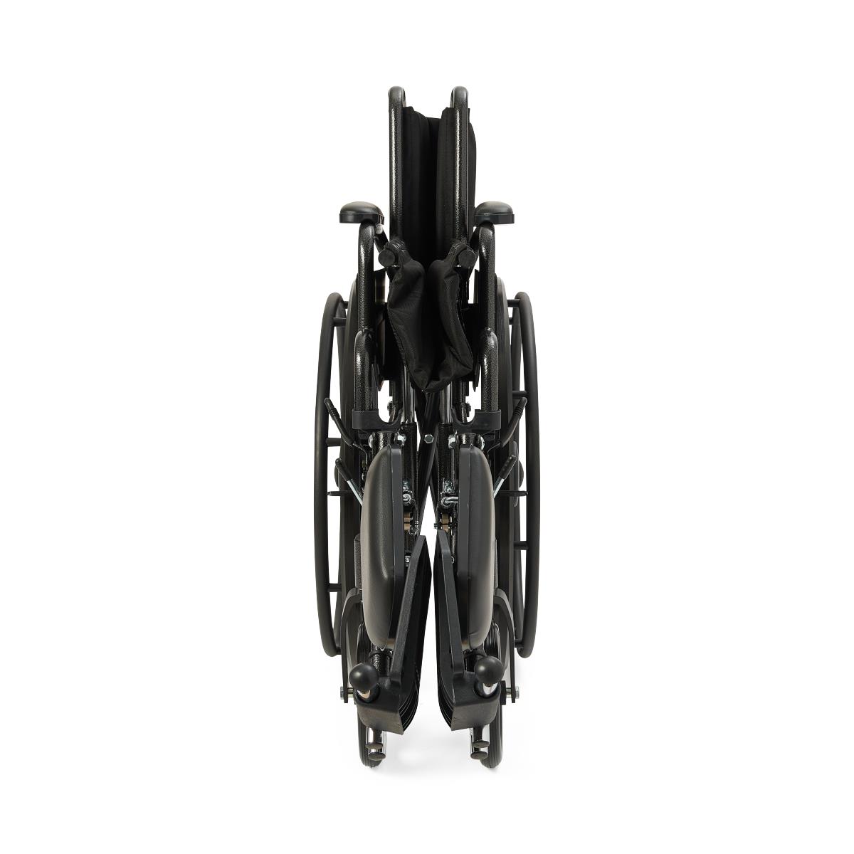 16" Wide K1 Basic Nylon Wheelchair with Swing-Back Desk-Length Arms and Elevating Leg Rests