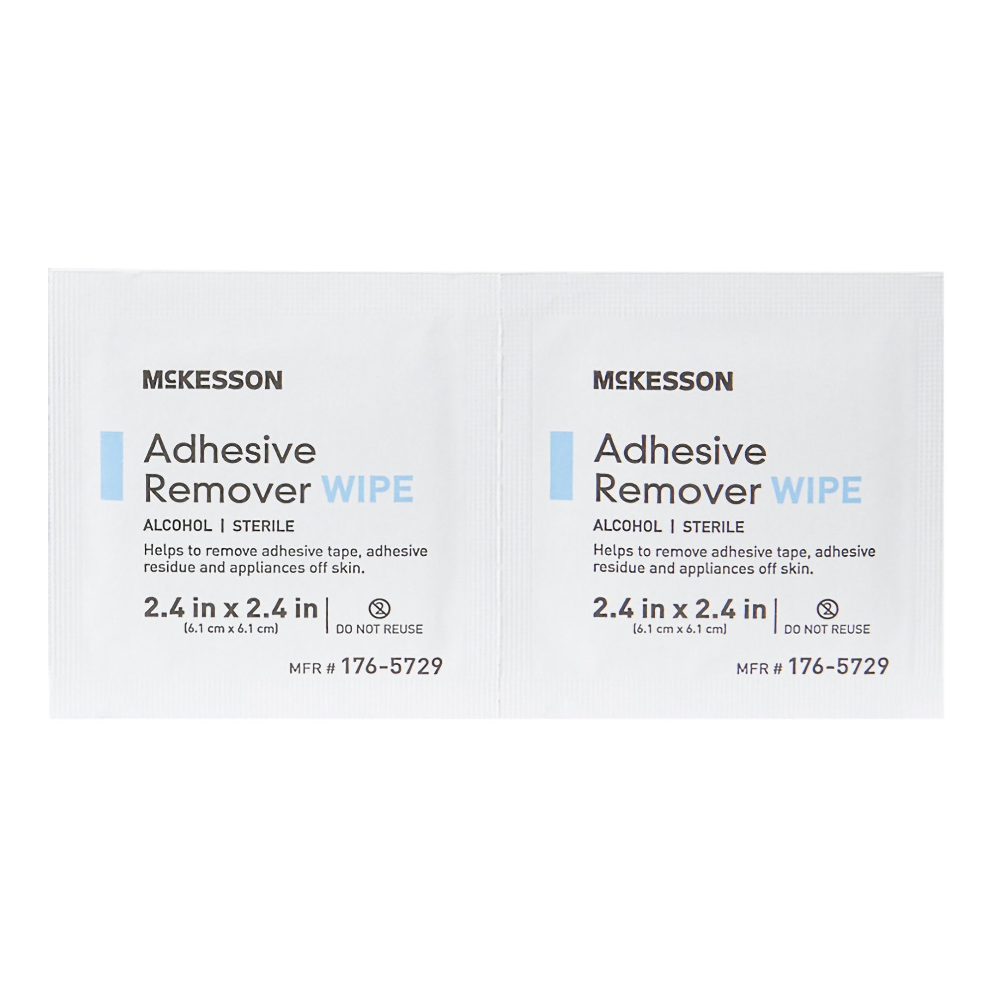 Adhesive Remover McKesson Wipe 50 per Box Alcohol Based