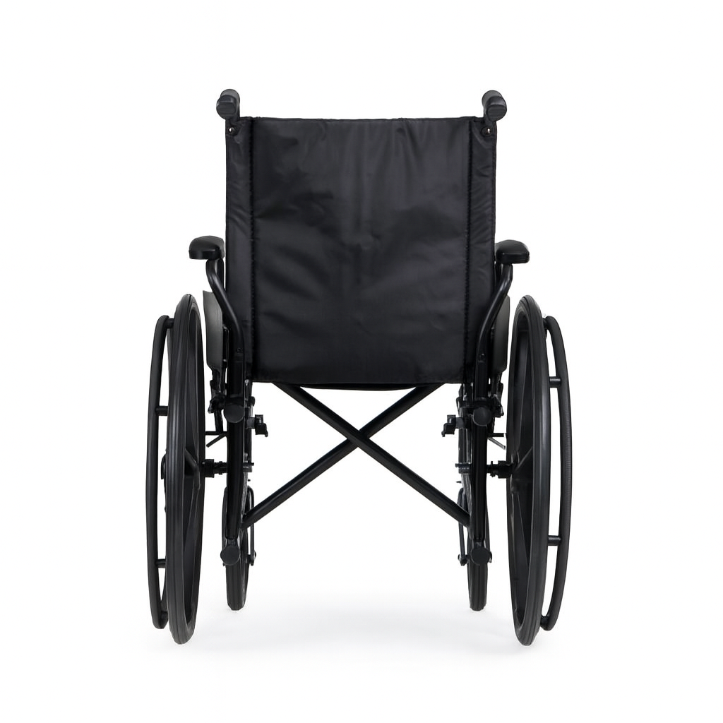 K4 Lightweight Wheelchair with Full-Length Arms and Elevating Leg Rests, 300 lb. Weight Capacity, 18" Width