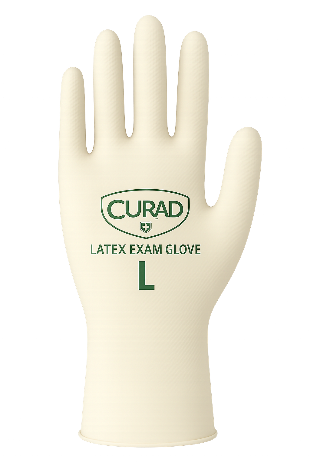 CURAD Latex Exam Gloves, Size L