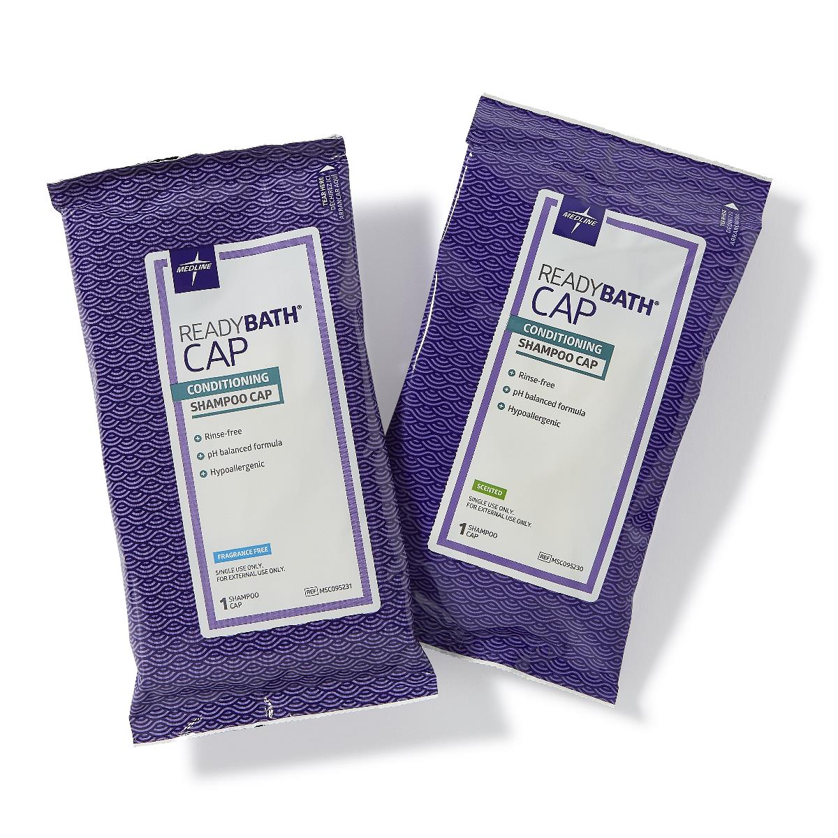 ReadyBath Rinse-Free Conditioning Shampoo Caps, Scented