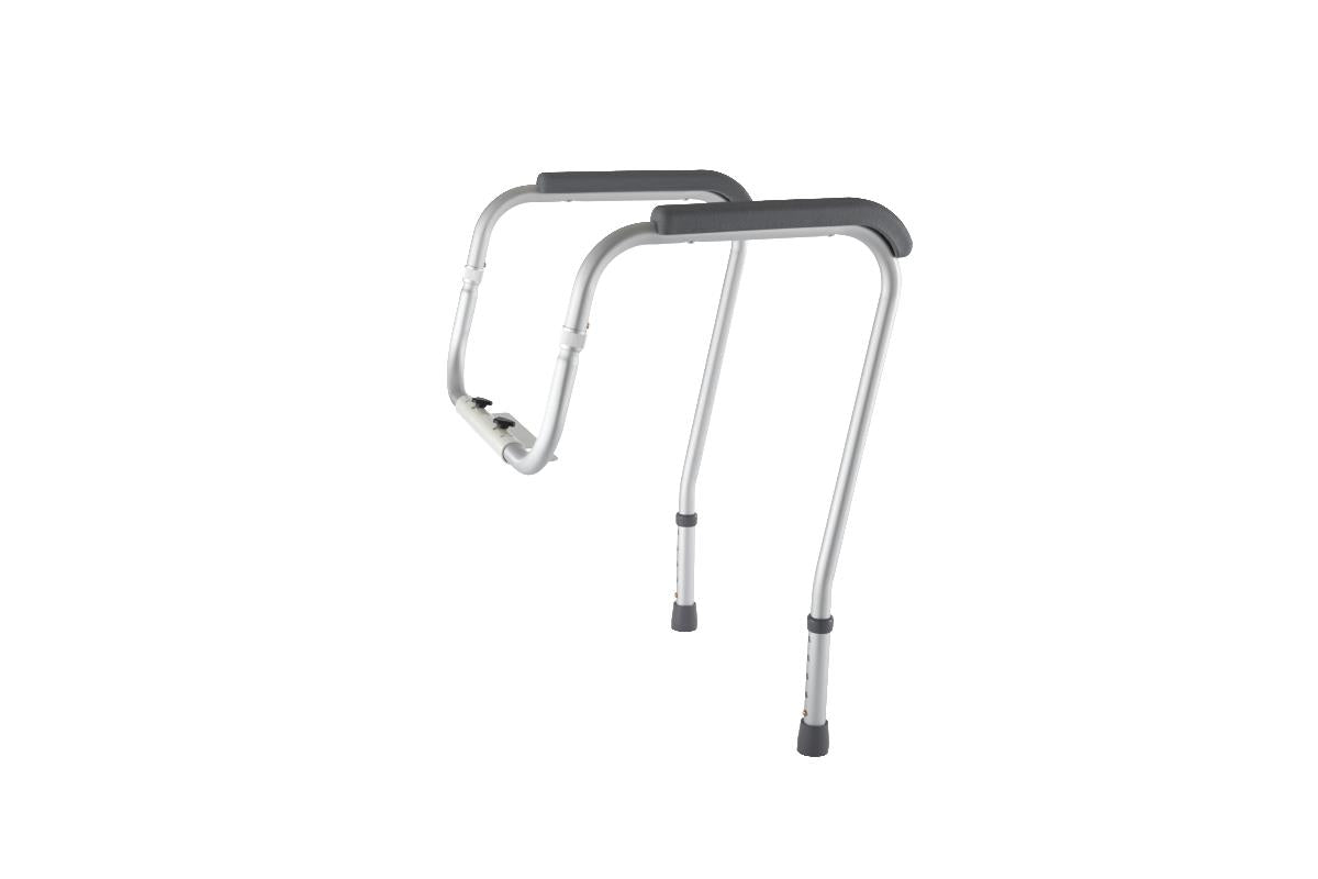 Aluminum Foldable Toilet Safety Rails, Retail Packaging