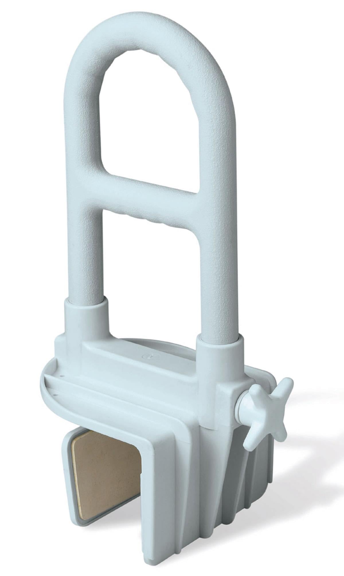 Deluxe Bathtub Grab Bar with Microban, 250 lb. Capacity, Light Gray