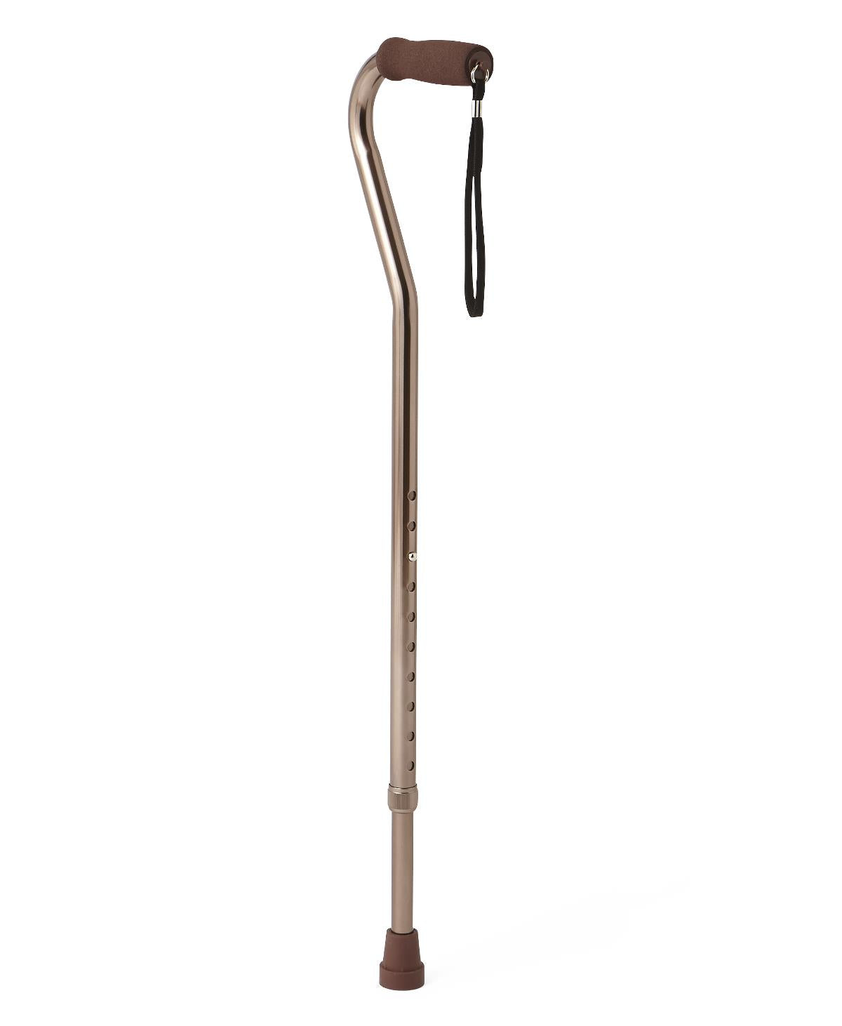 Aluminum Fashion Cane with Offset Handle, Bronze