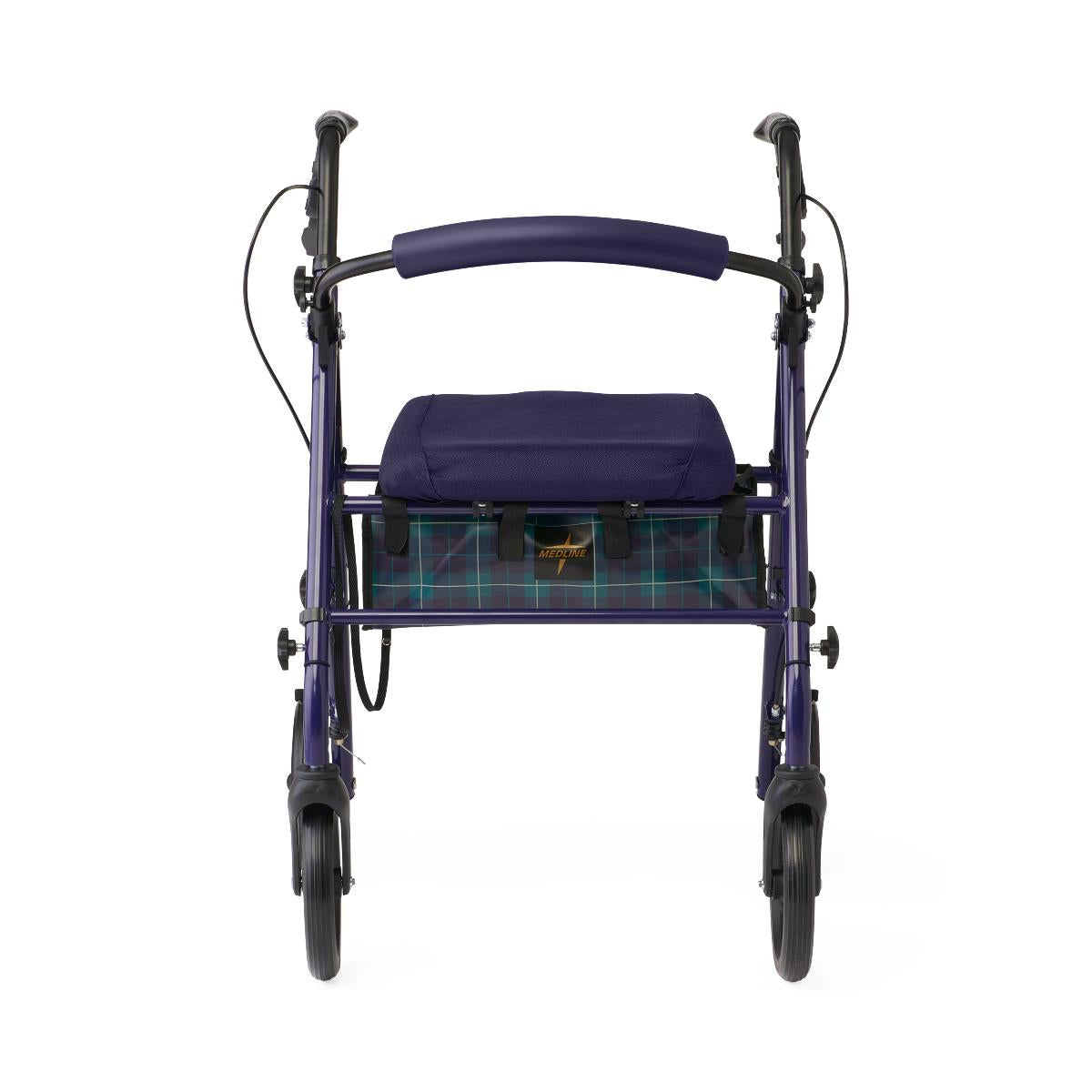 Basic Steel Rollator with 6" Wheels, Burgundy