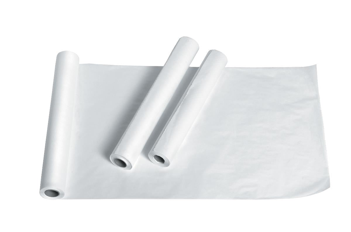 Exam Table Paper, Standard, White Crepe, 21" x 125'