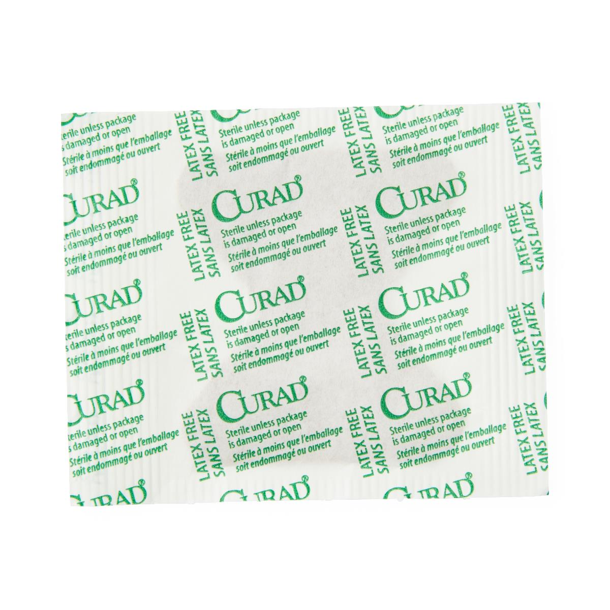 CURAD Flex-Fabric Adhesive Bandages, 1-3/4" x 2", for Fingertips, 100/Box