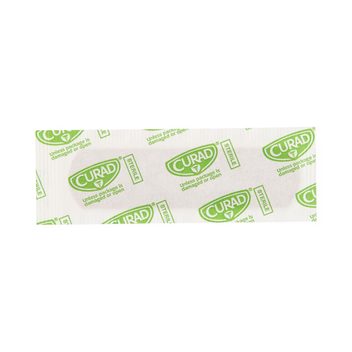 CURAD Flex-Fabric Adhesive Bandages, 3/4" x 3" Strips, 100/Box