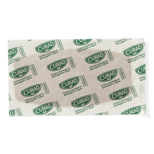 CURAD Flex-Fabric Adhesive Bandages, Extra Large 2" x 4" Strip, Single Sample Bandage