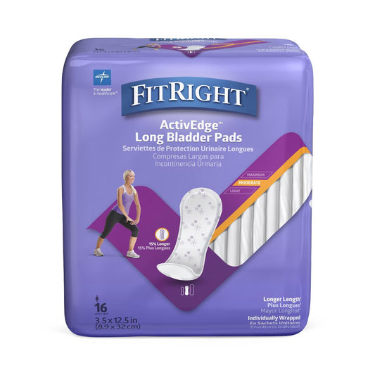 FitRight ActivEdge Bladder Control Pad, 8.5" x 16"