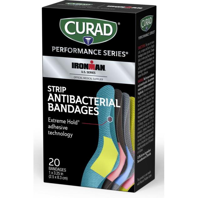 Ironman Antibacterial Bandage, 6 Clear, 1" x 3.25", 20/Count