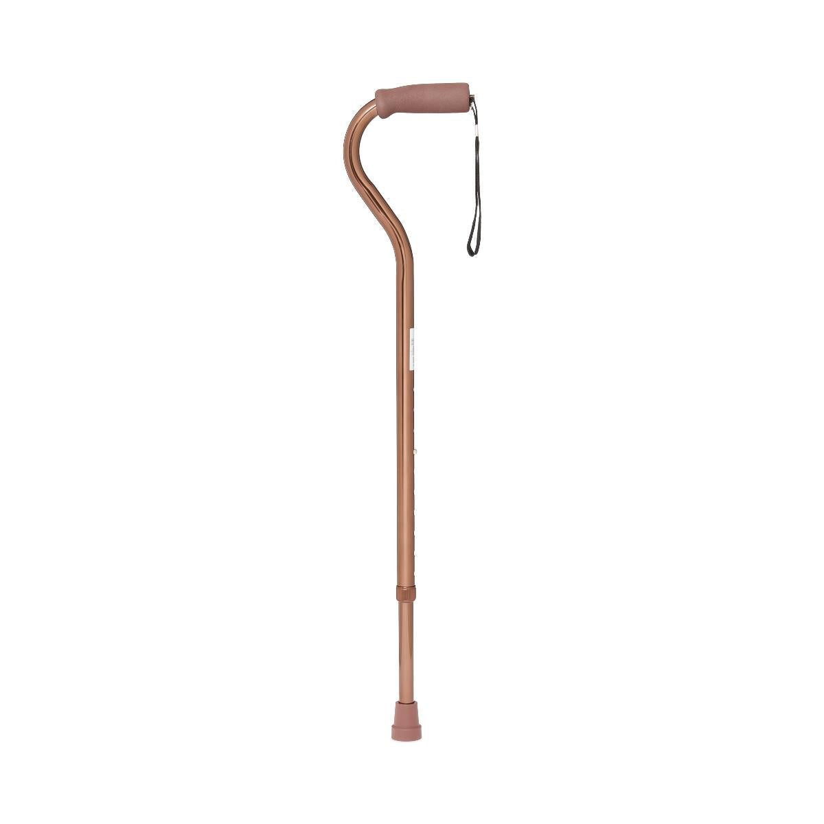 Aluminum Fashion Cane with Offset Handle, Bronze