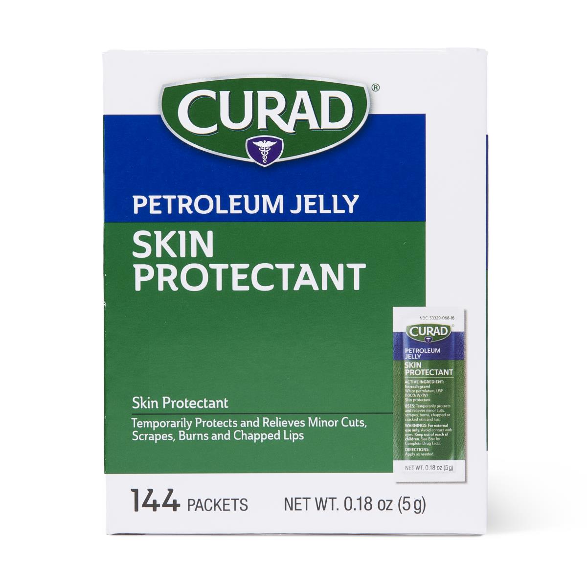 CURAD Petroleum Jelly, 5 g Foil Packet, 144/Box